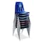 Virco 9000 Series 16" Classroom Chair, 2nd Grade - 4th Grade with Nylon Glides - Black Seat 9016 - alternate 2